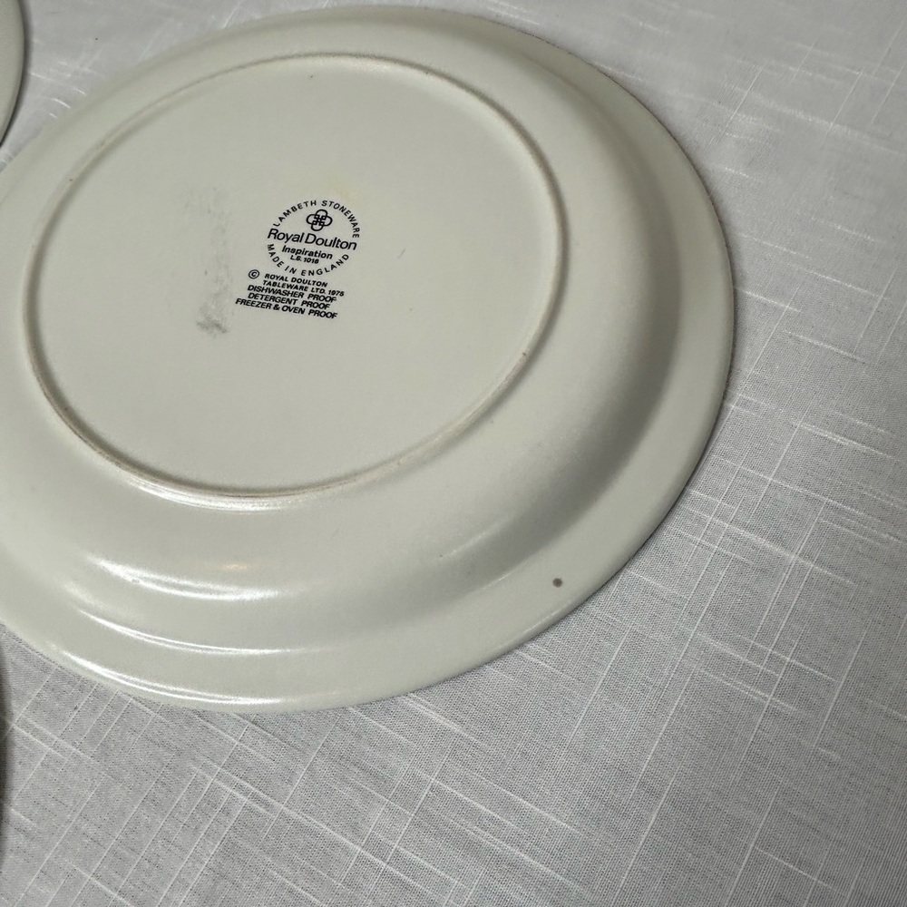 Royal Doulton Inspiration Dinner Plate 10 Lambethware Stoneware Made in England - Picture 5 of 6